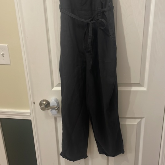 Universal Thread Women’s Linen Overalls M Black - Picture 2 of 4